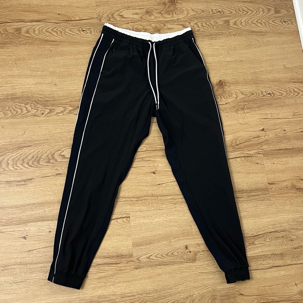Athleta Black Stretch Lightweight Ribbed Sporty Jogger‎ Pants Brooklyn Jogger 6